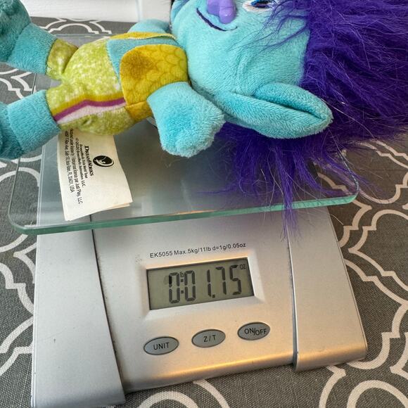 Trolls Branch Doll Plush Toy Stuffed Animal Dreamworks World Tour 2020 9" Lovey - Picture 6 of 6